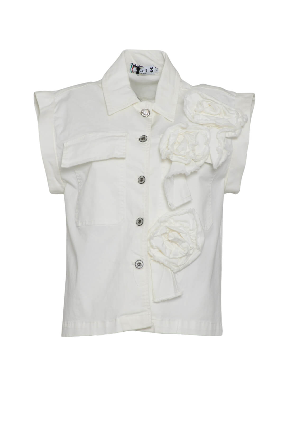Please Women's Vest with Ruffles