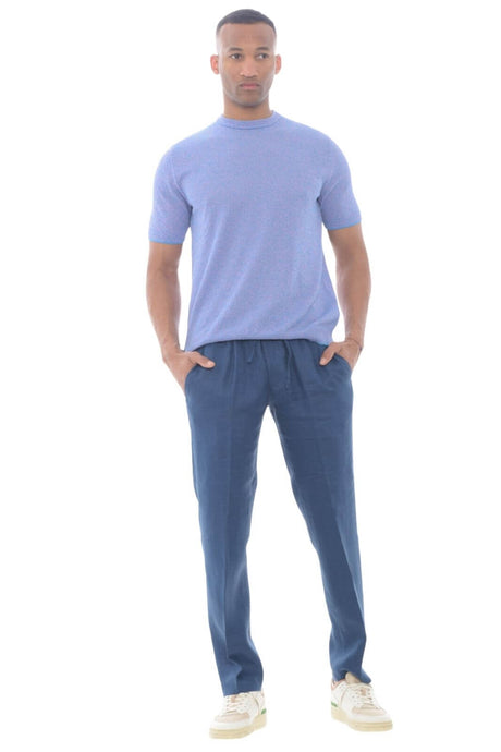 Gallia Men's T-Shirt in striped pattern thread