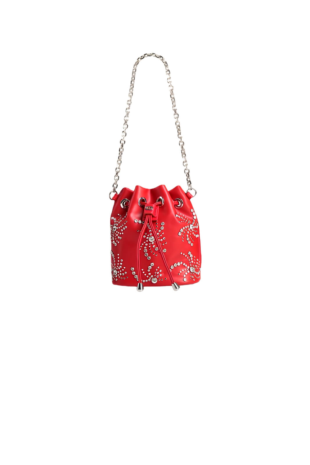 La Carrie Borsa Donna a Secchiello in Ecopelle con Strass