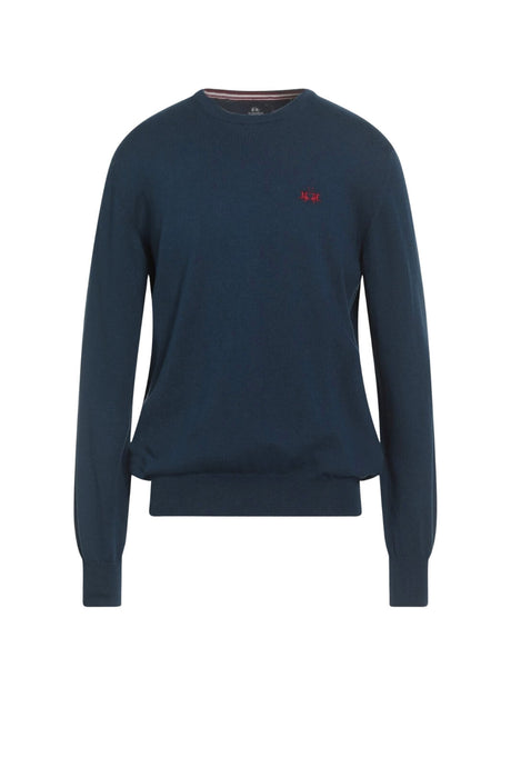 Maglia da uomo La Martina a tinta unita con logo fronte