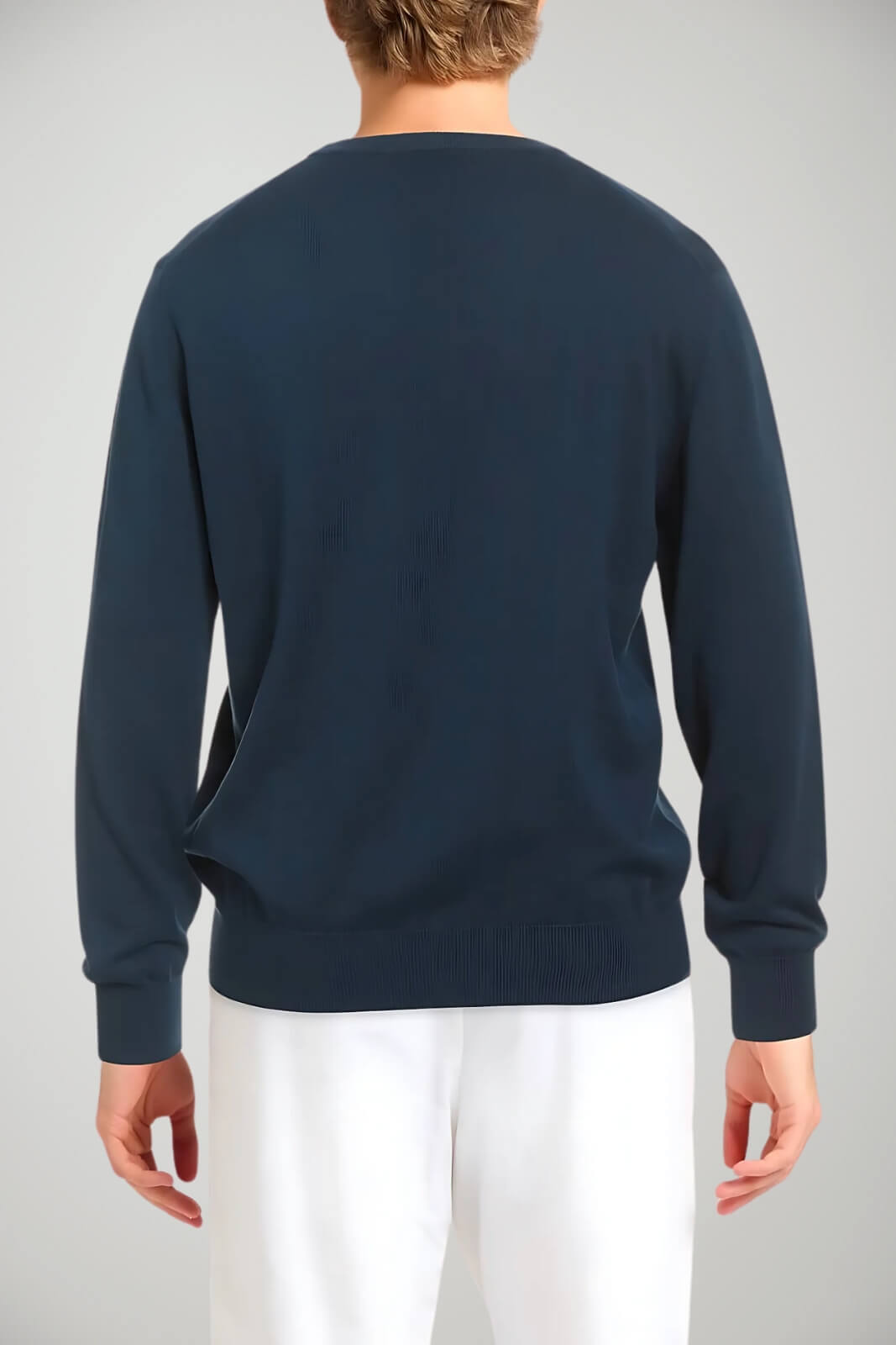 Maglia da uomo La Martina a tinta unita con logo retro