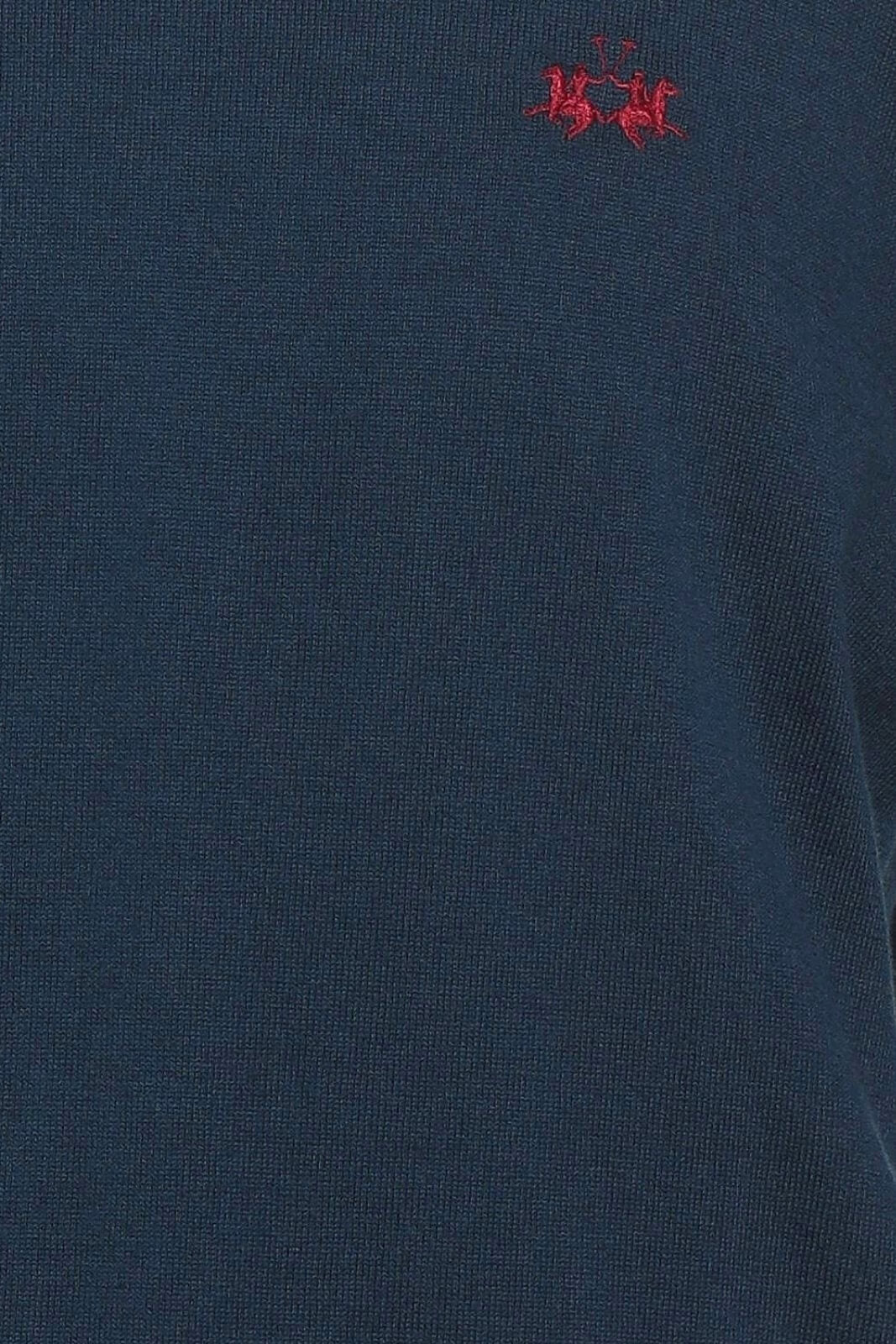 Maglia da uomo La Martina a tinta unita con logo dettaglio