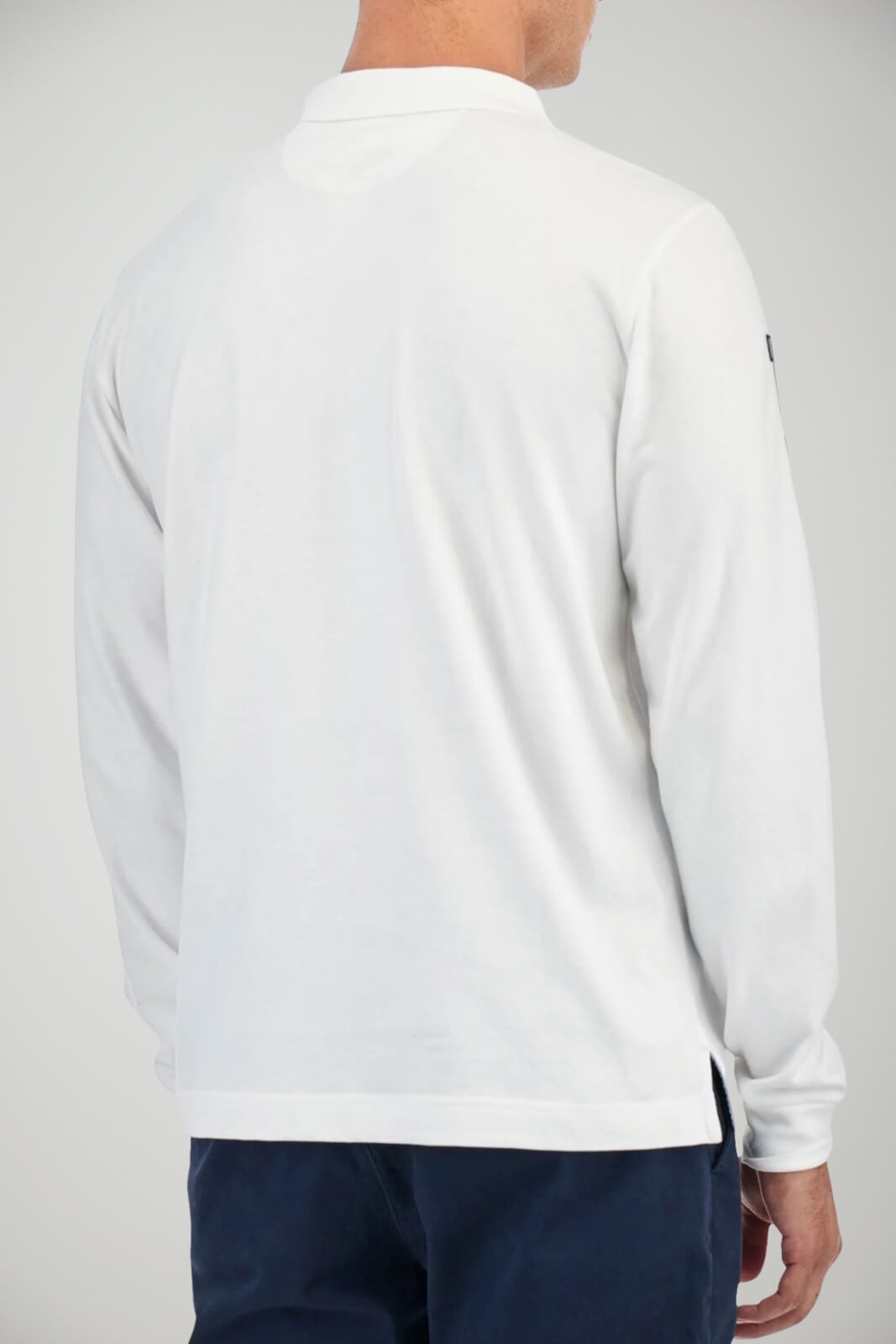 Polo da uomo La Martina in jersey a maniche lunghe retro