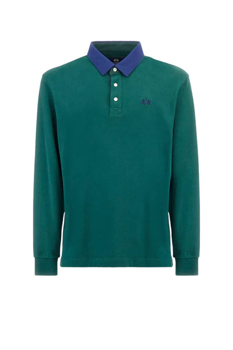 Polo da uomo La Martina in jersey di cotone fronte