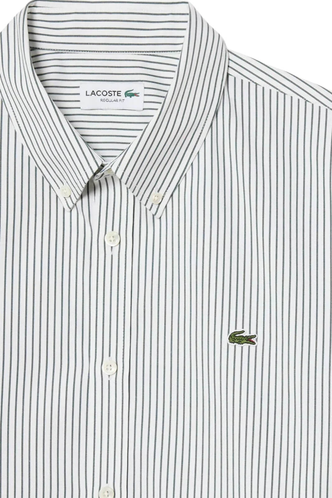 Lacoste Camicia Uomo Regular Fit Rigata in Cotone