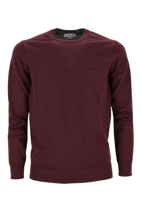Maglia da uomo Lacoste in lana con logo fronte