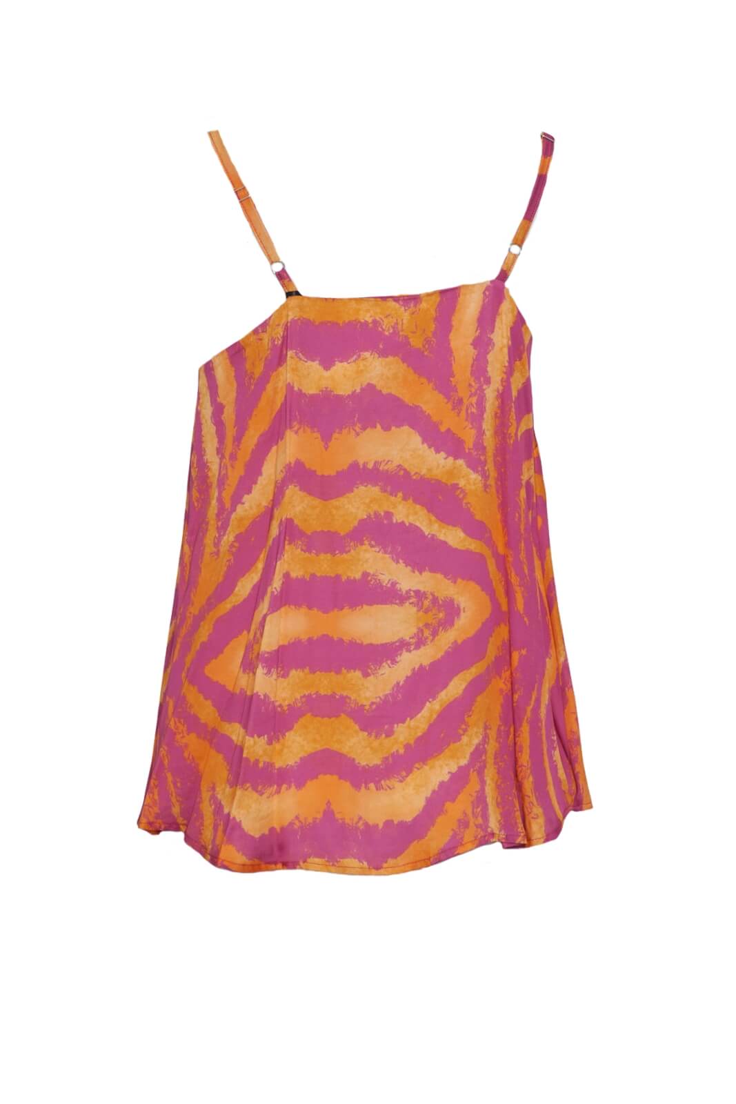 Top donna smanicato multicolore retro