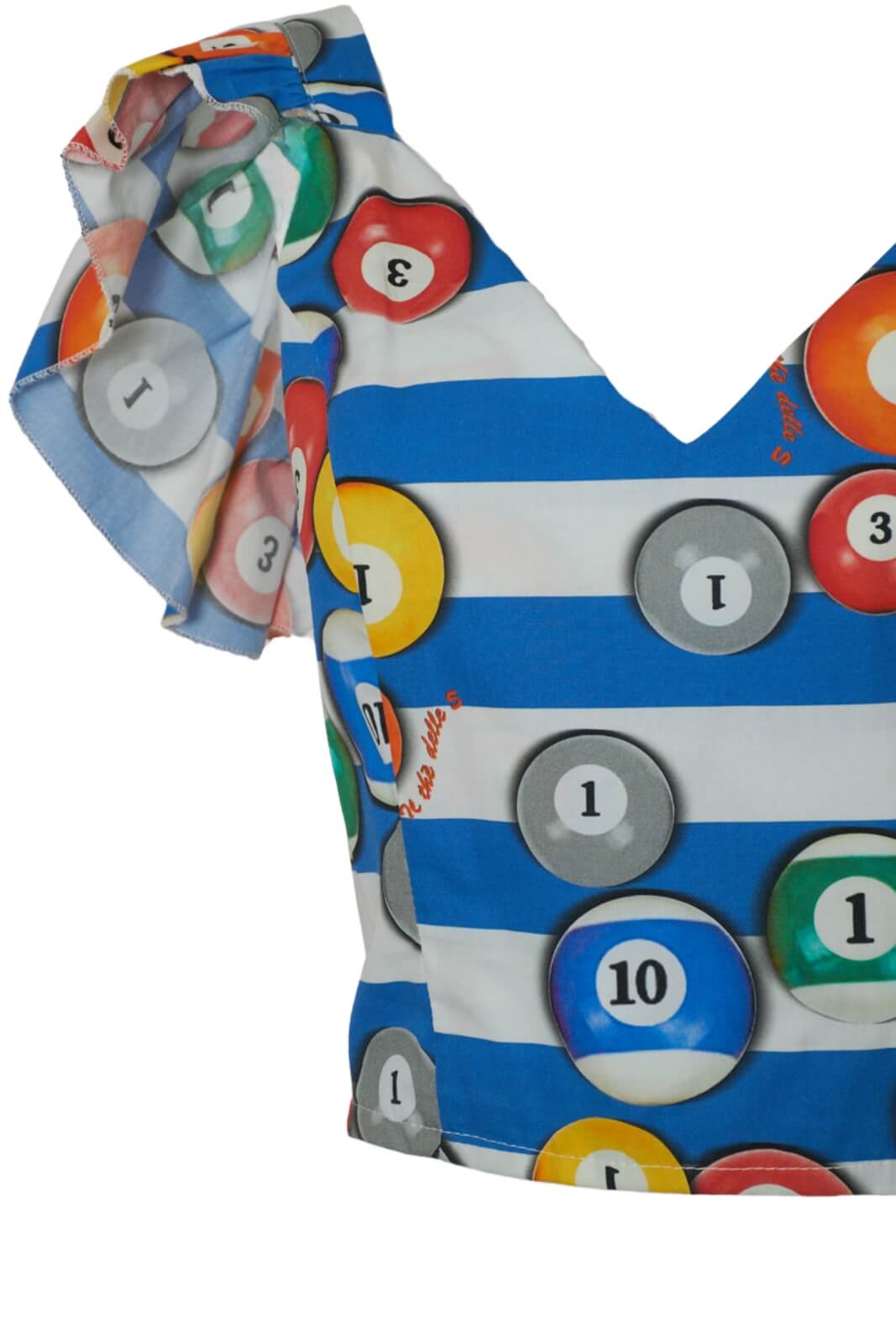 Top Donna Le Sarte del Sole stampa biliardo dettaglio