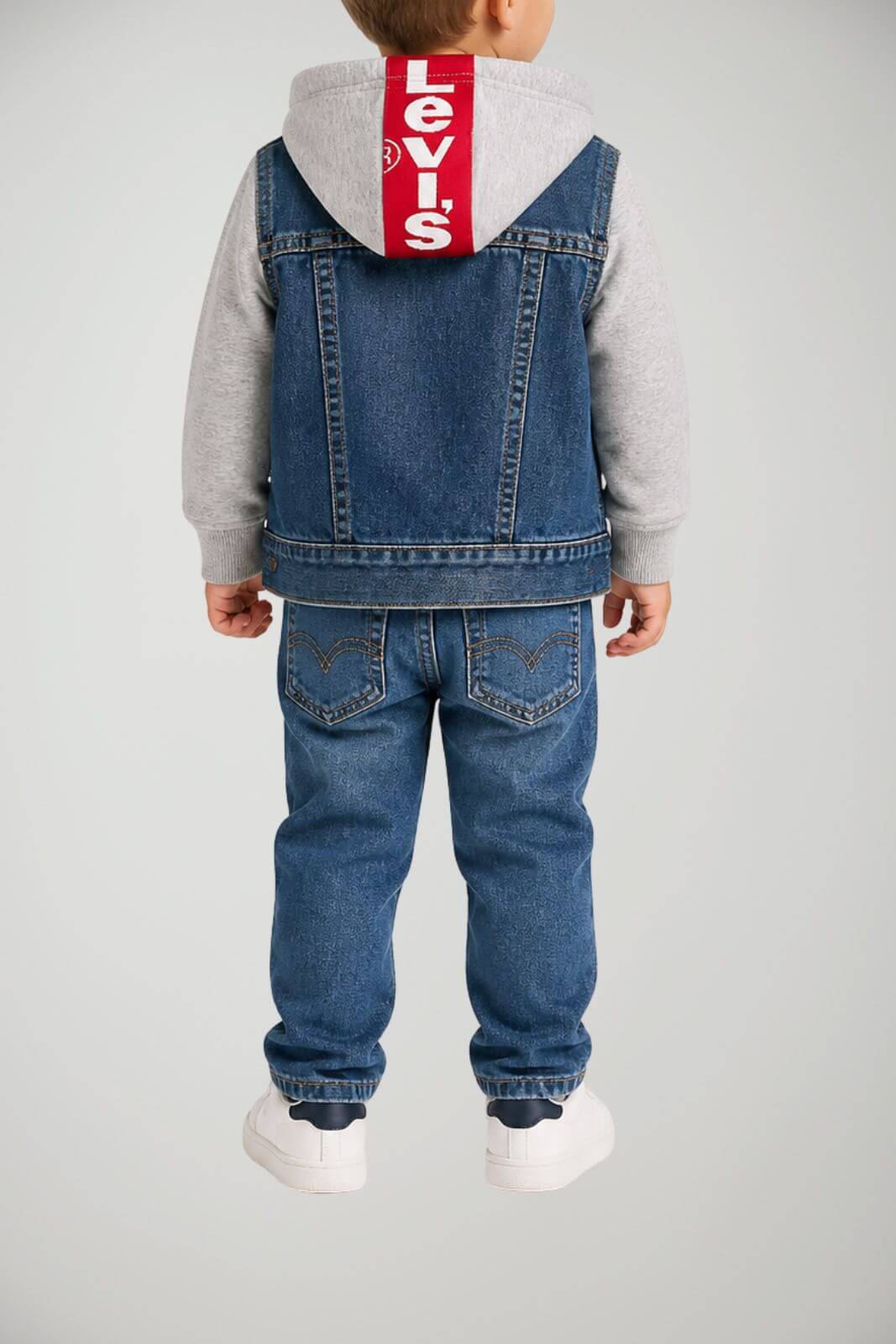 Levi’s Giubbino Bambino in Denim e felpa