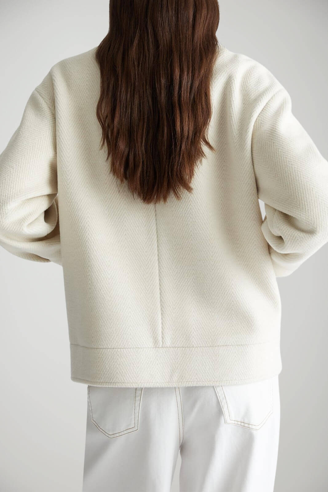 Cappotto in panno da donna spinato Liu Jo retro