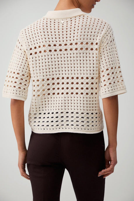 Liu Jo Cardigan Donna in crochet maniche corte