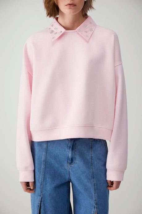 Liu Jo Felpa Donna con ricami gioiello