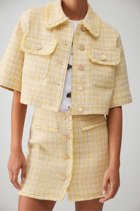 Liu Jo Giacca Donna cropped in bouclè