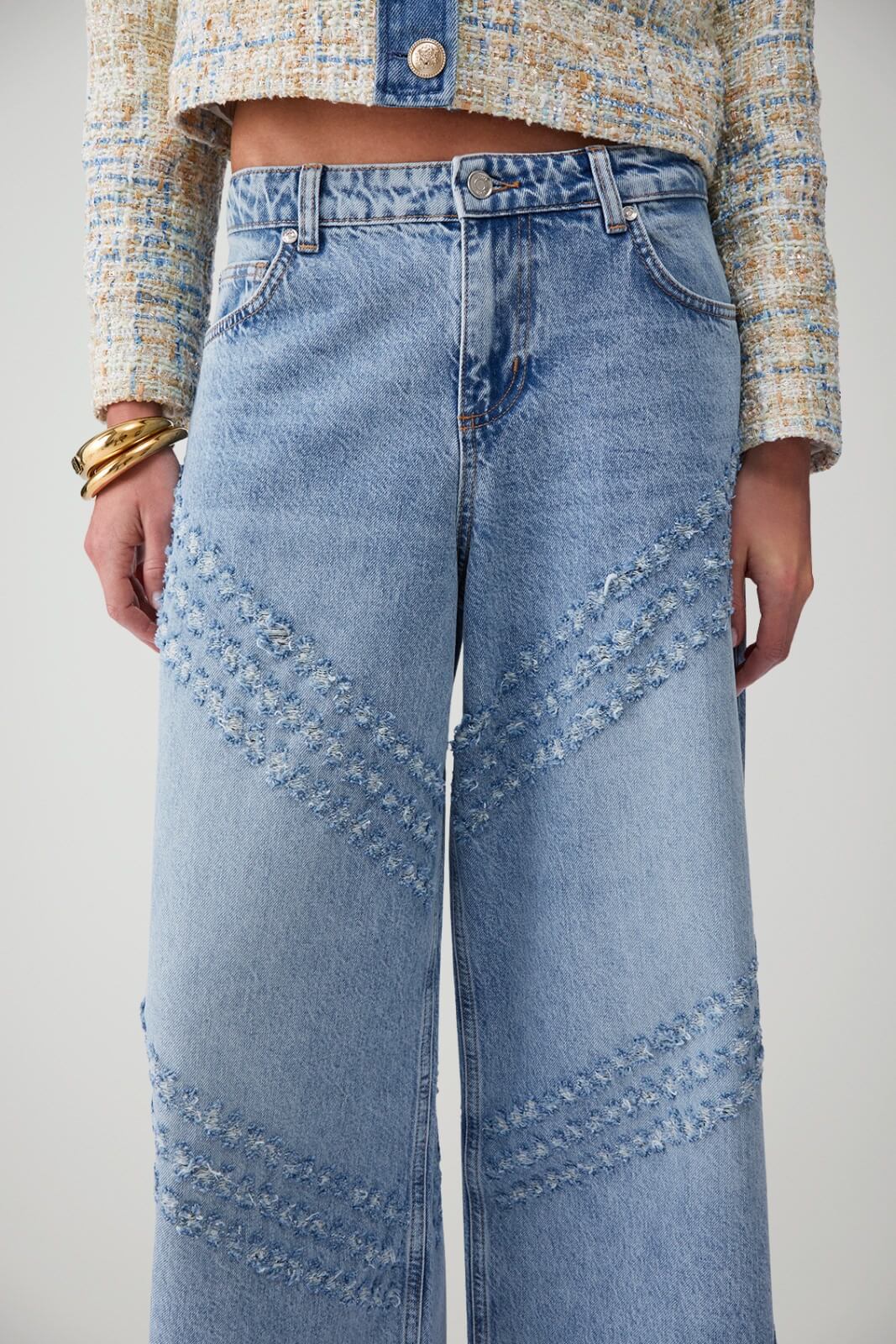 Liu Jo Jeans Donna Flare con graffi laserati