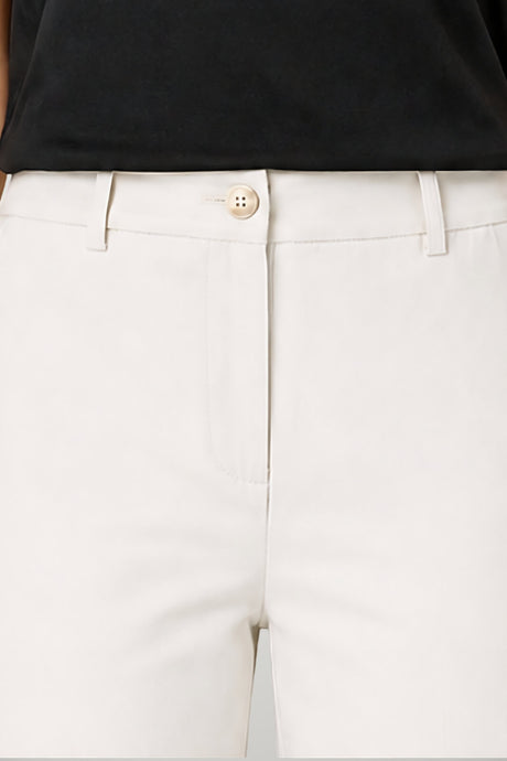 Liu Jo Pantaloni Donna in gabardina con risvolti