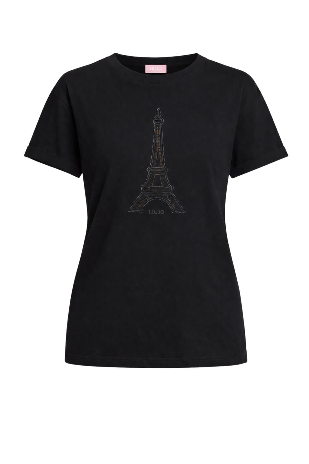 T-shirt donna Liu Jo maniche corte con stampa centrale regular fit in cotone
