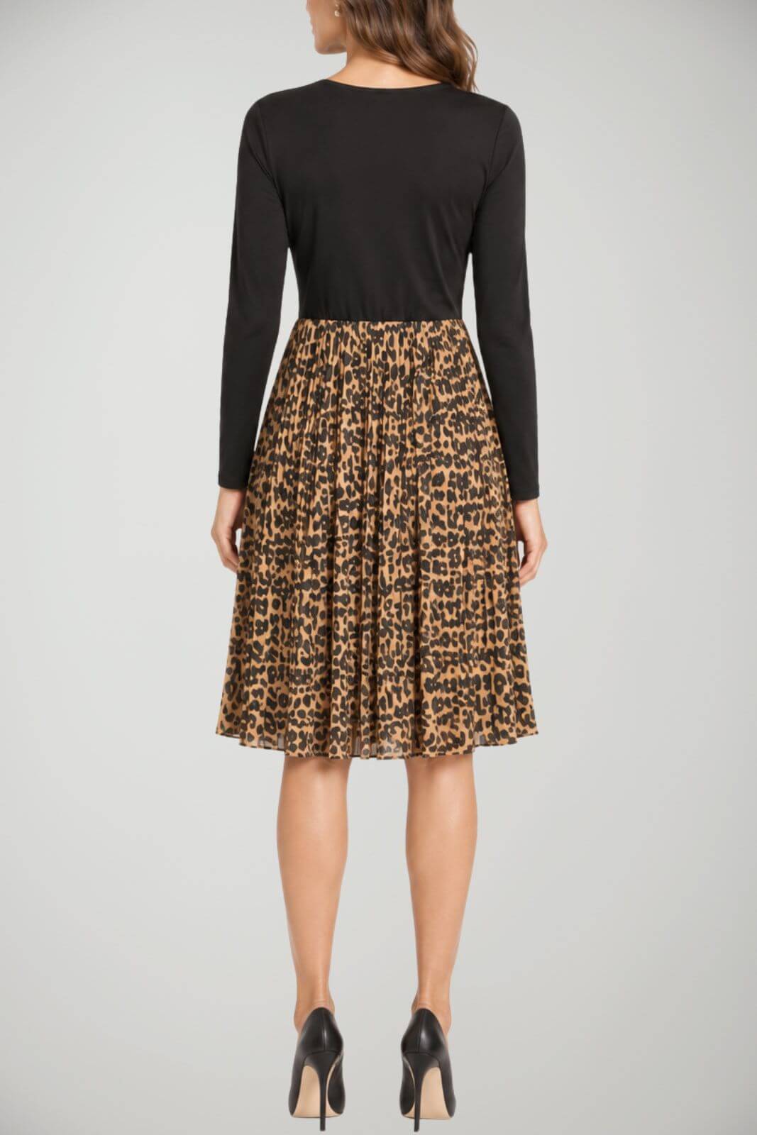 Liu Jo Abito Donna con gonna plissettata animalier