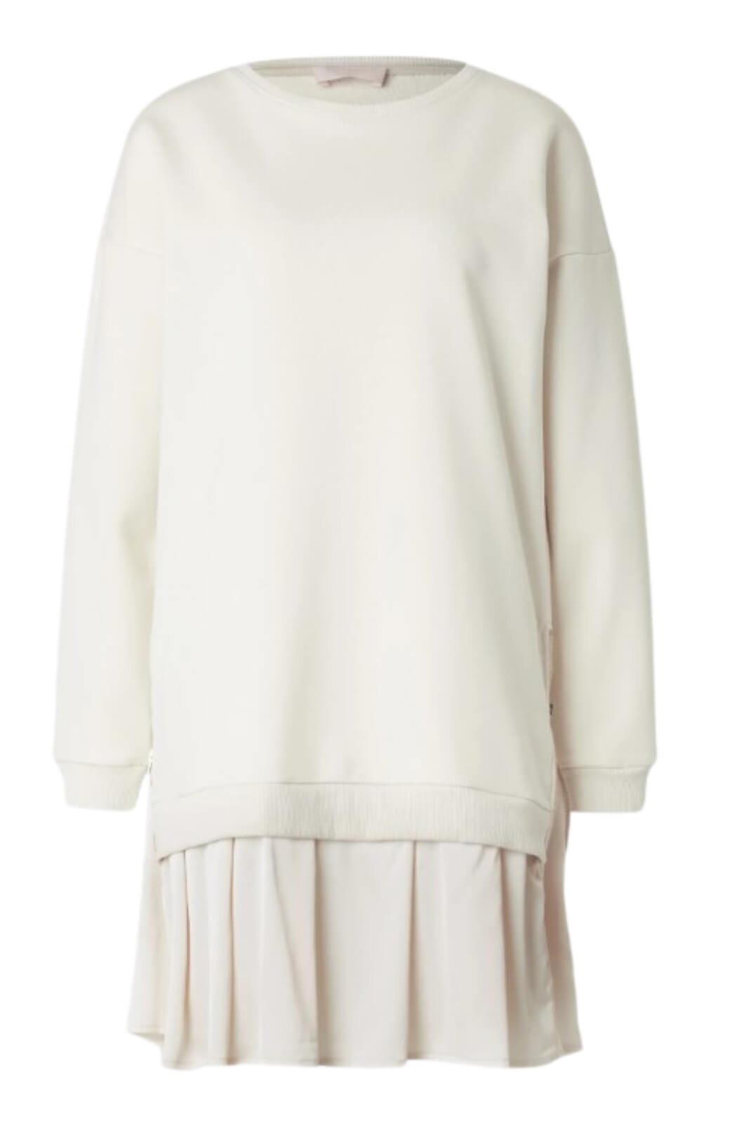 Liu Jo abito donna in felpa con volant fronte avorio