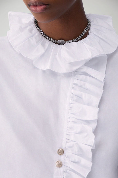 Liu Jo Camicia Donna in popeline con rouches