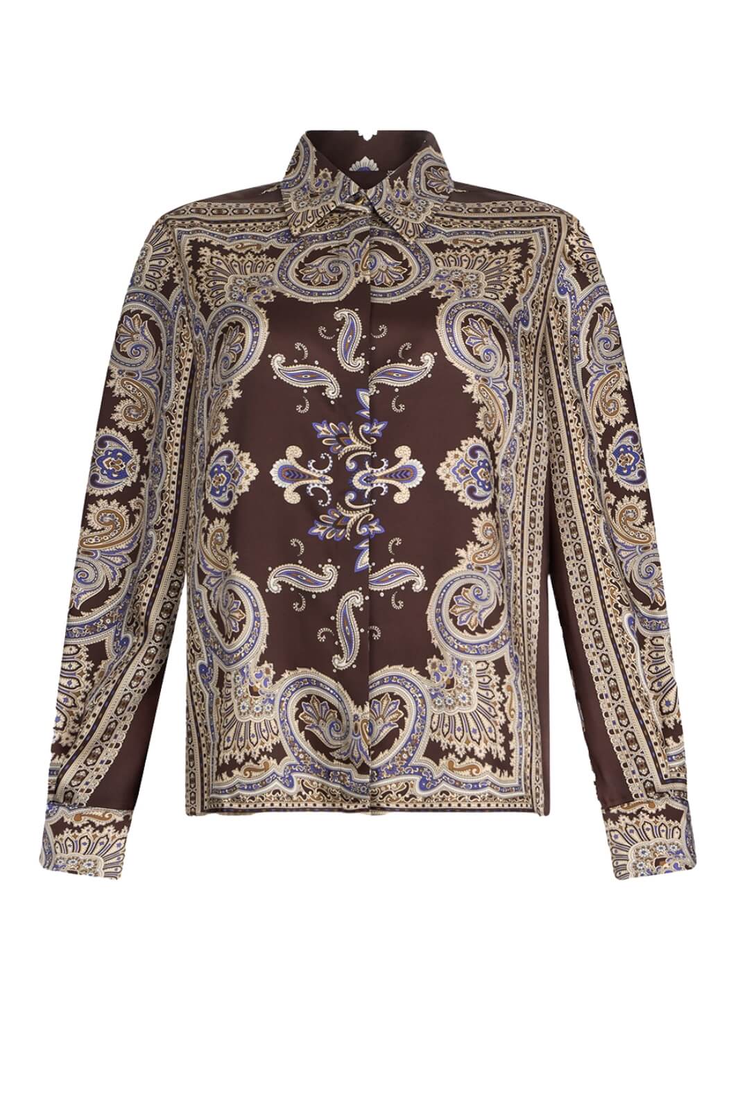 Camicia donna Liu Jo in twill di viscosa a fantasia fronte