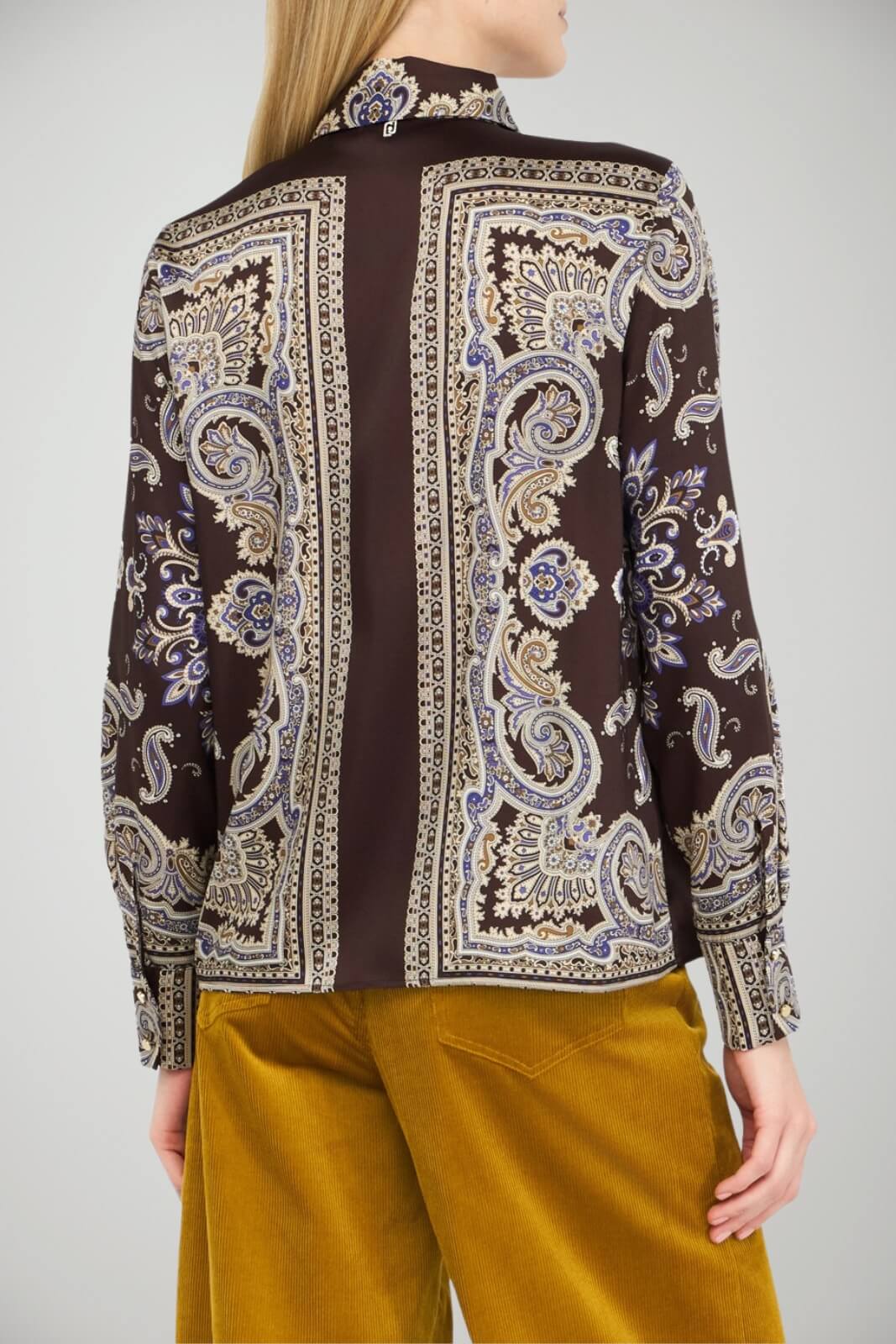 Camicia donna Liu Jo in twill di viscosa a fantasia retro