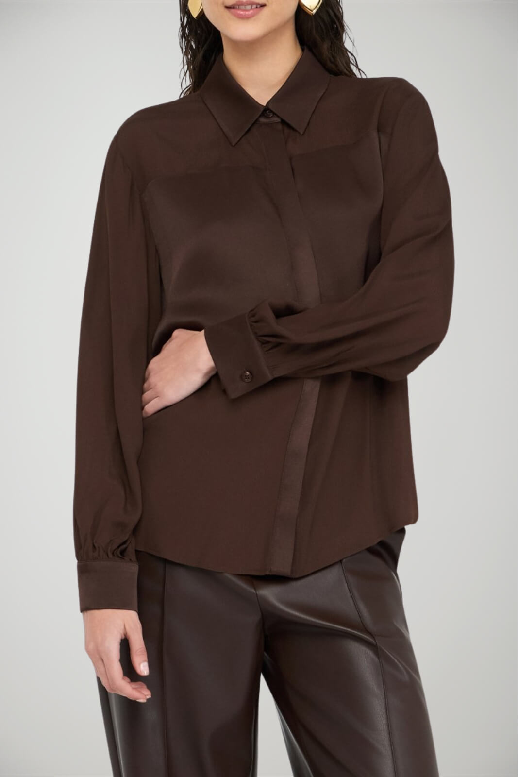 Camicia da donna Liu Jo in viscosa con bottoni fronte 1