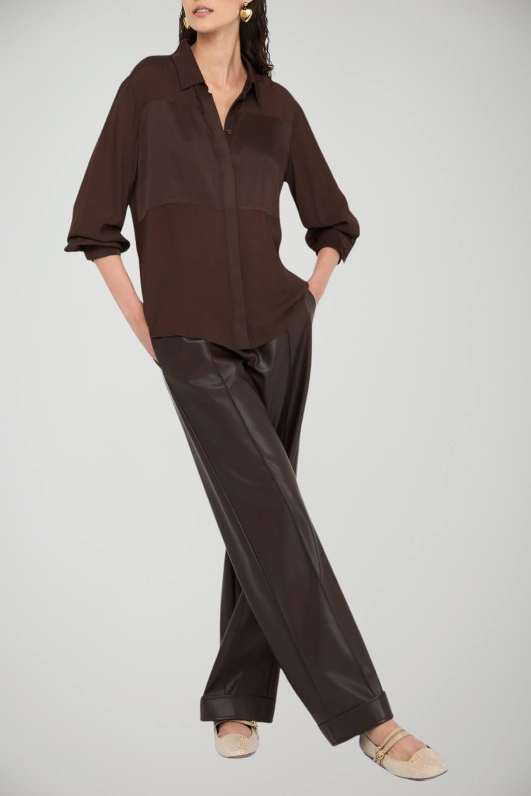 Camicia da donna Liu Jo in viscosa con bottoni outfit