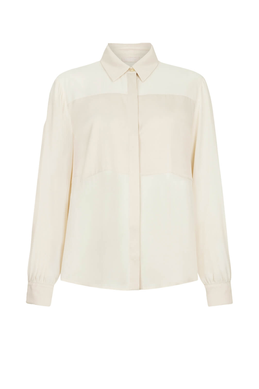 Camicia da donna Liu Jo in viscosa con bottoni fronte color burro