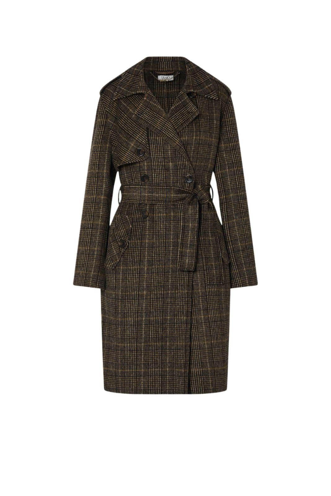 Liu Jo Cappotto Donna in panno fantasia check