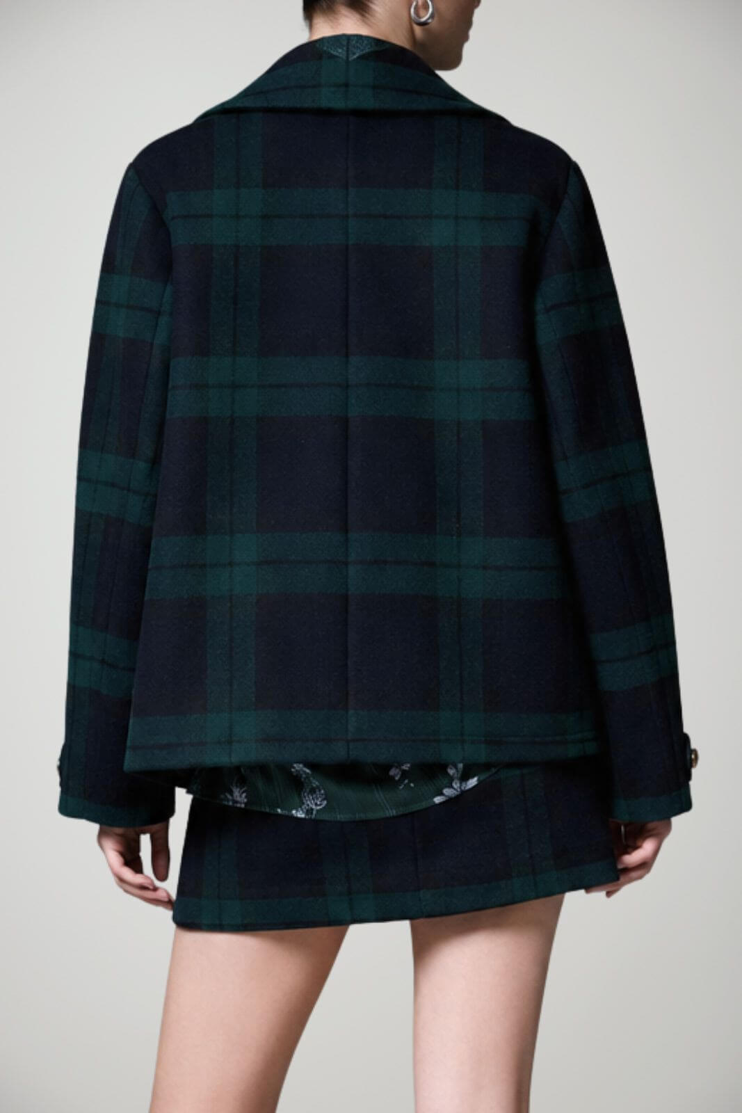 Liu Jo Cappotto Donna doppiopetto in fantasia tartan
