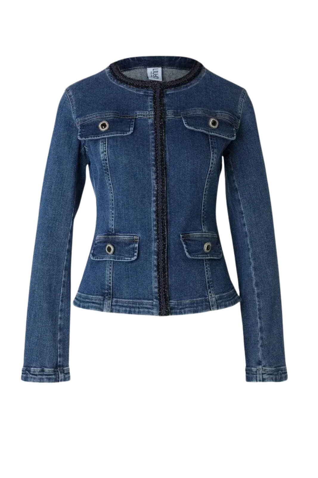 Giacca da donna Liu Jo in denim con bottoni gioiello