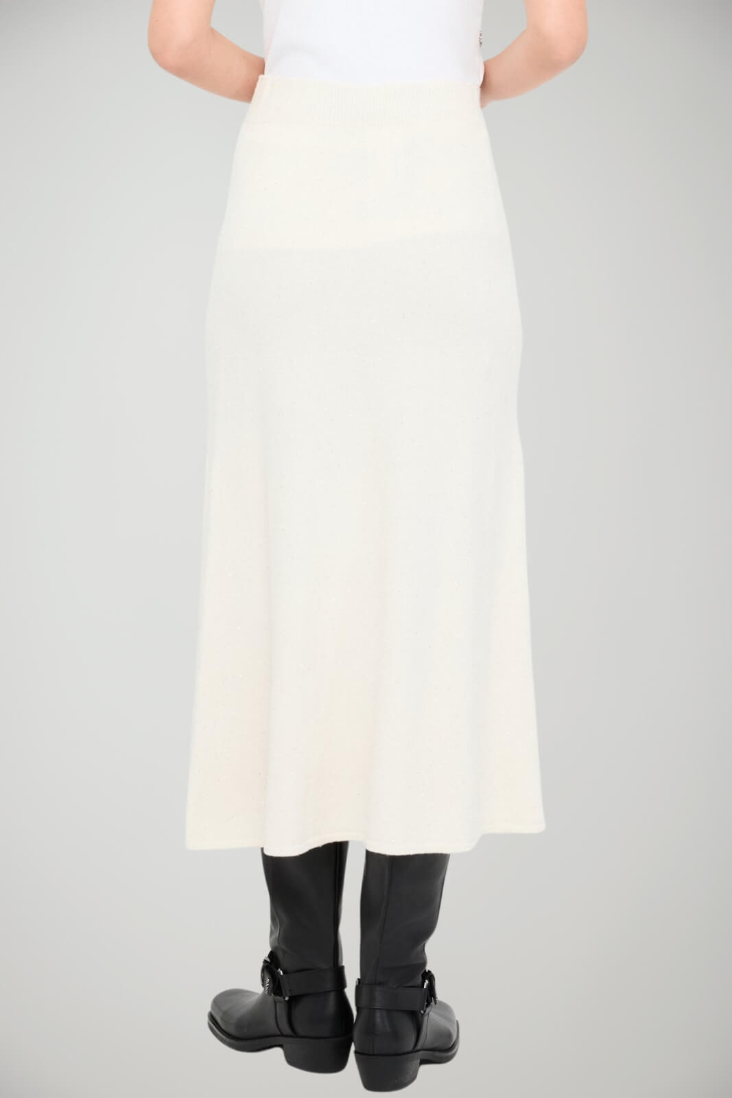 Gonna Liu Jo in maglia lunghezza midi retro