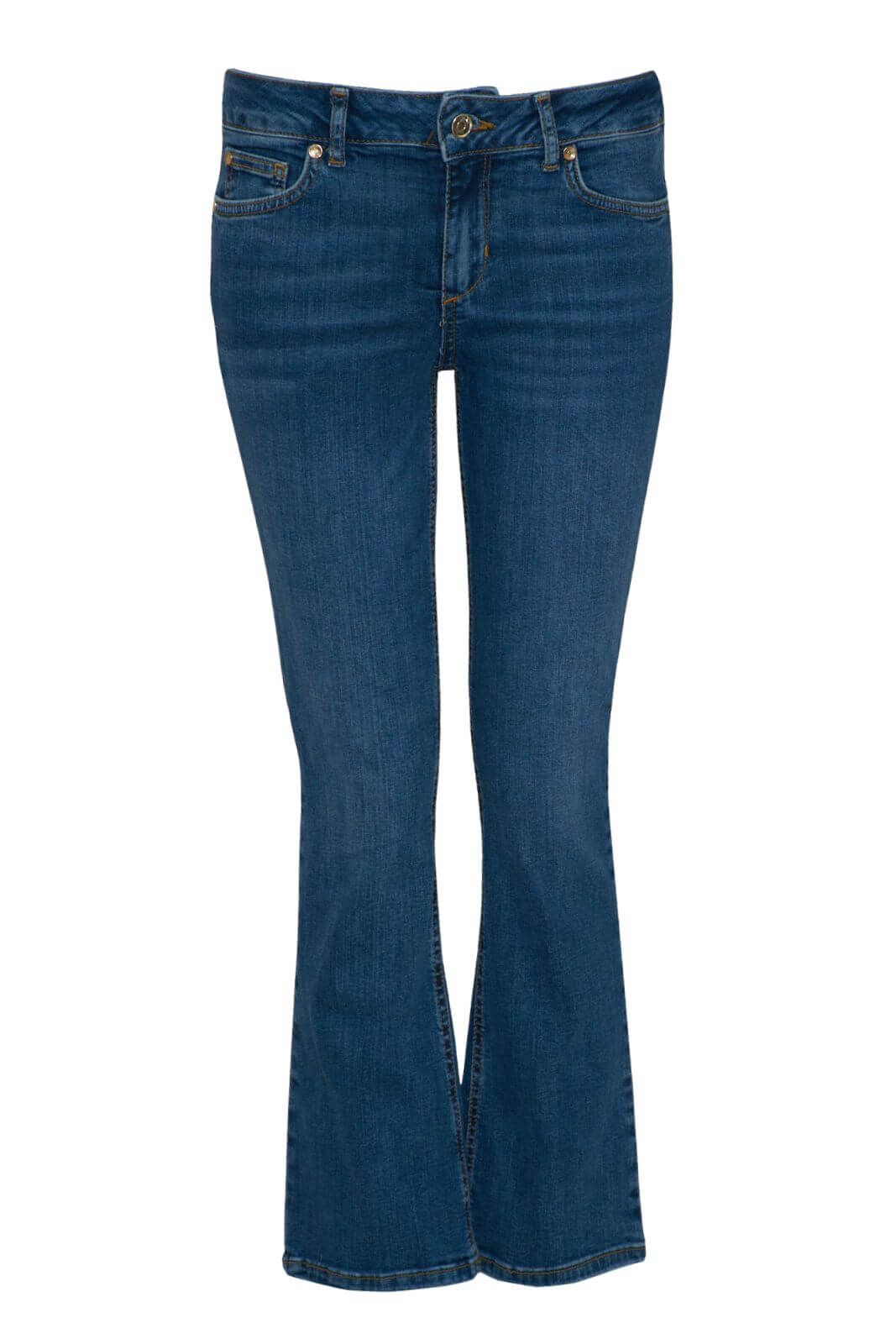 Jeans da donna Liu Jo flare in denim a cinque tasche fronte