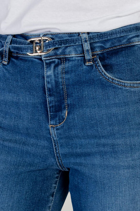 Jeans da donna Liu Jo flare a vita alta con cintura
