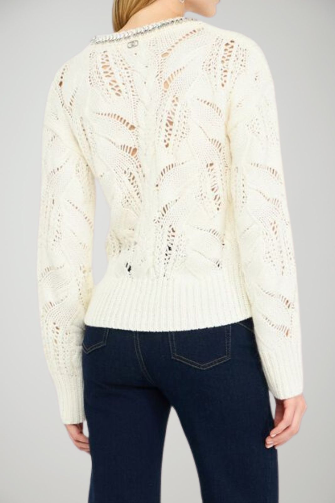 Liu Jo Maglia Donna traforata con gemme