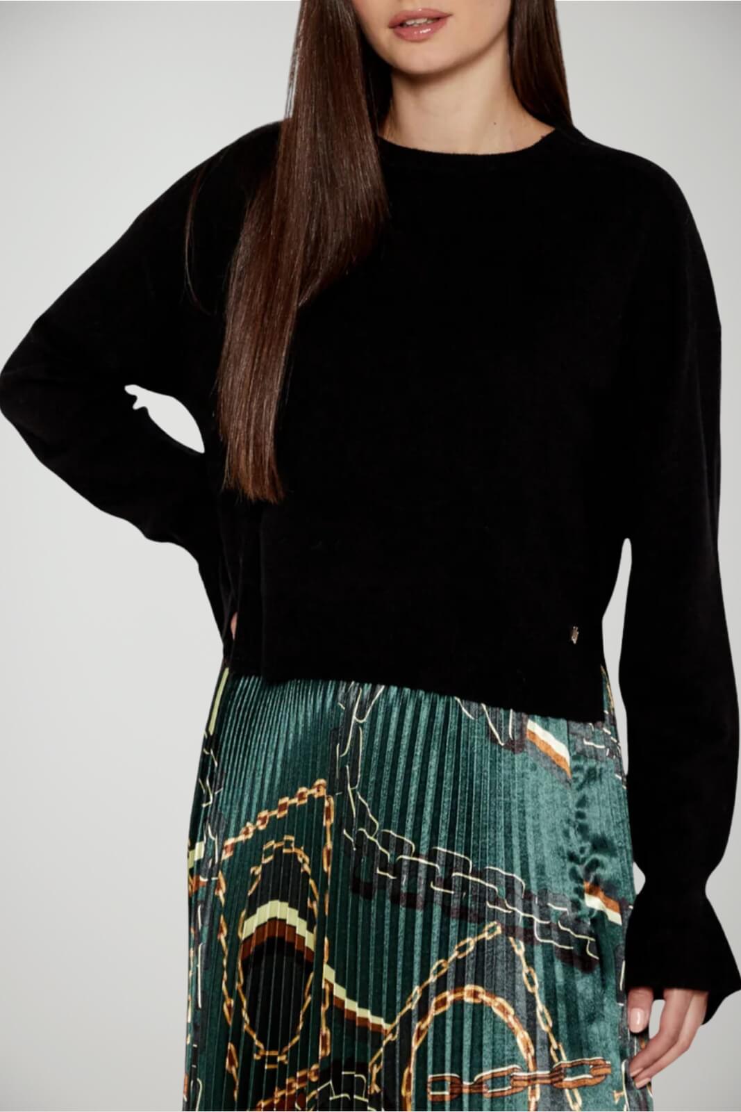 Maglione Liu Jo da donna in lana e cashmere con polsi a campana