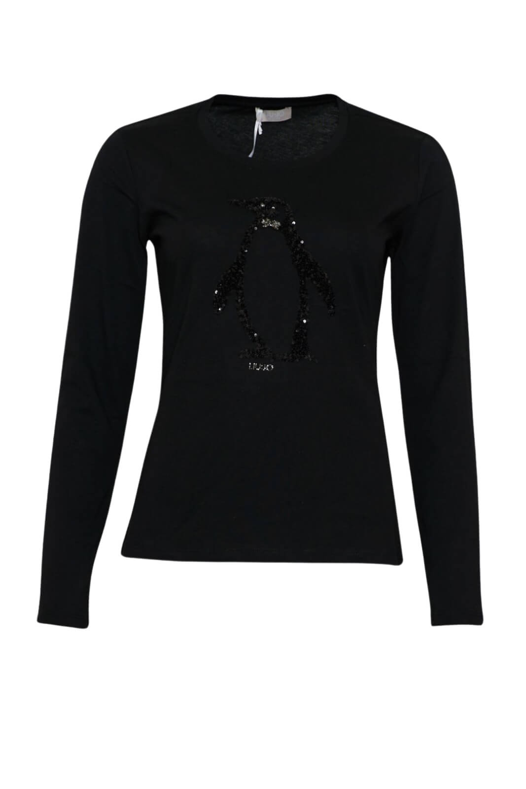 T-shirt da donna Liu Jo a maniche lunghe con paillettes fronte