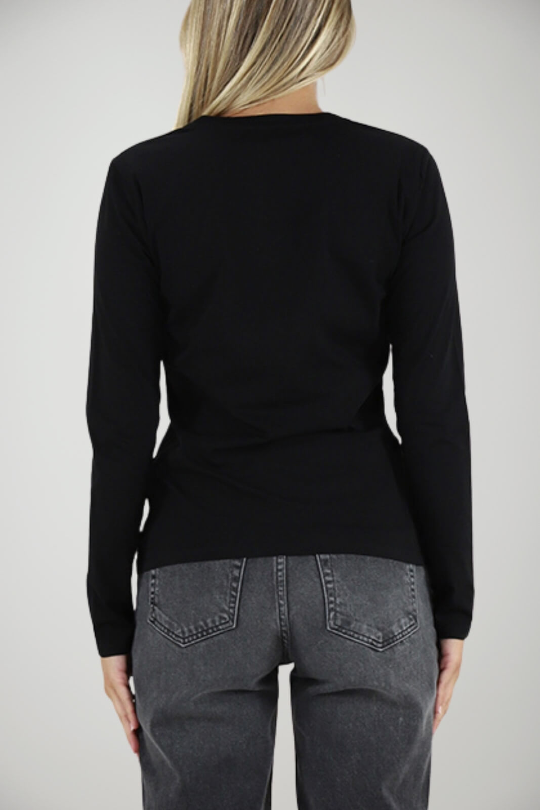 T-shirt da donna Liu Jo a maniche lunghe con paillettes retro