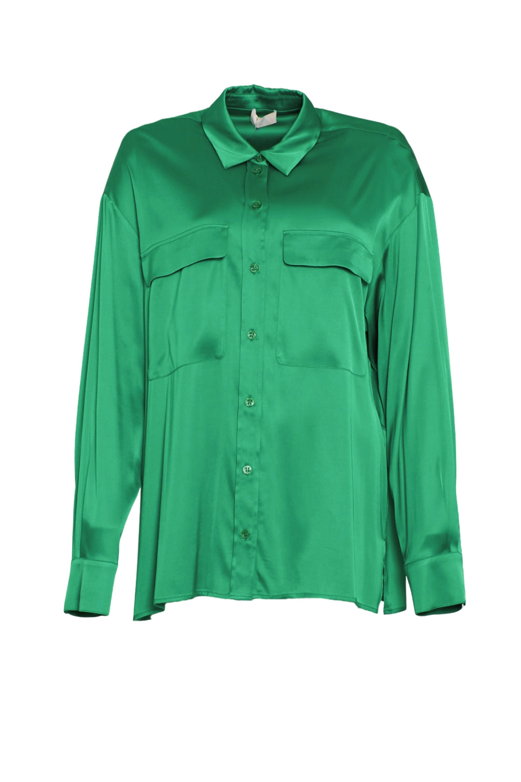 Camicia donna in raso viscosa stretch fronte