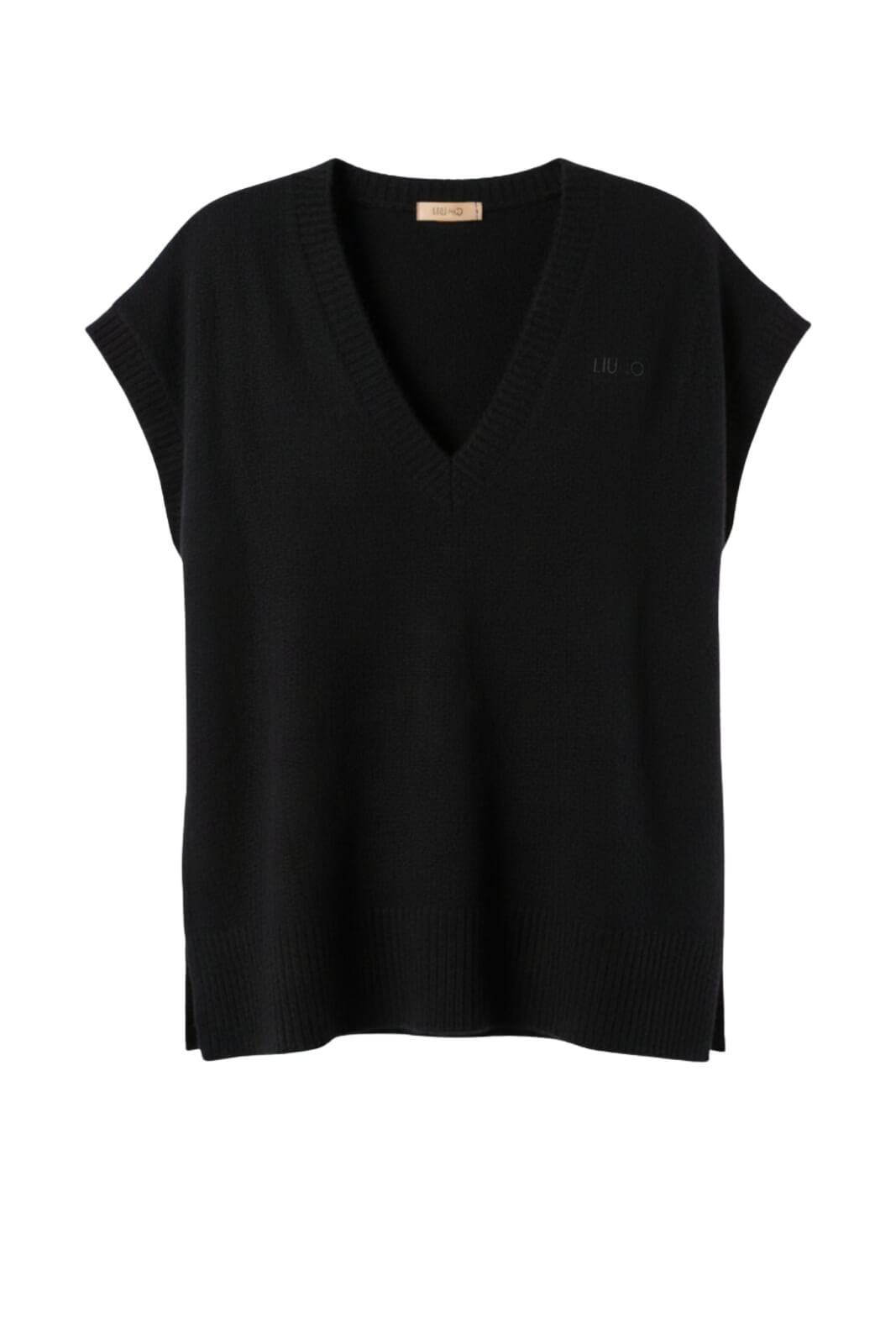 Maglia smanicata Liu Jo da donna in lana con scollo a V