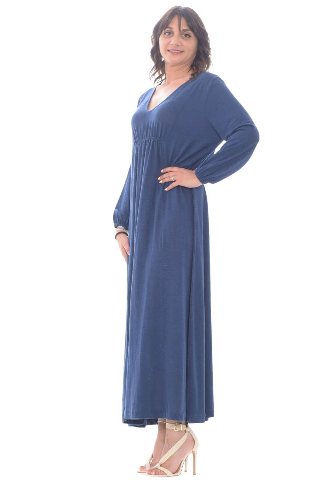 Majestic Filatures Vestido de mujer en lino elástico