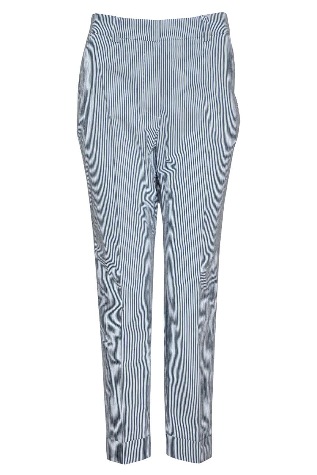 Peserico Easy Women's Seersucker Trousers with Striped Pattern