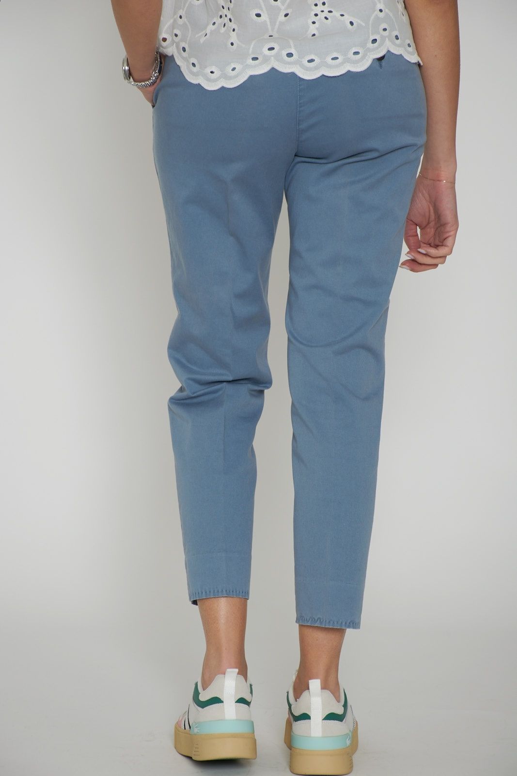 Peserico Easy Women's Gabardine Chino Trousers