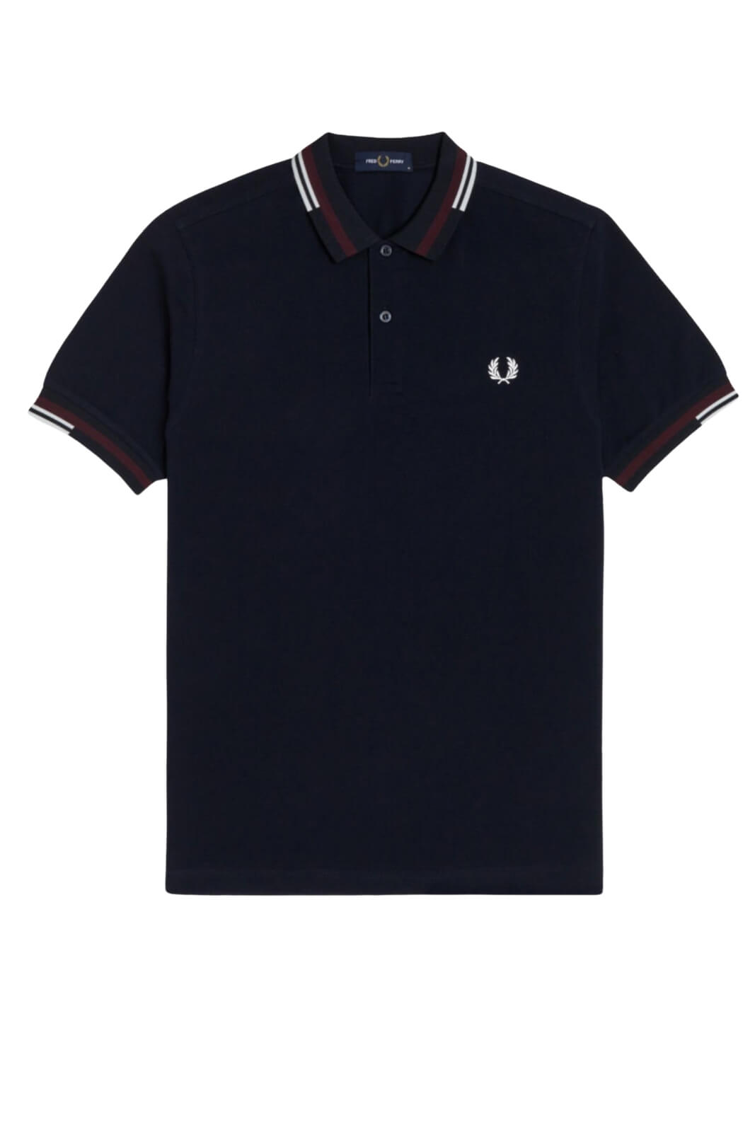 Fred Perry Men's Polo Shirt ABSTRACT TIPPED
