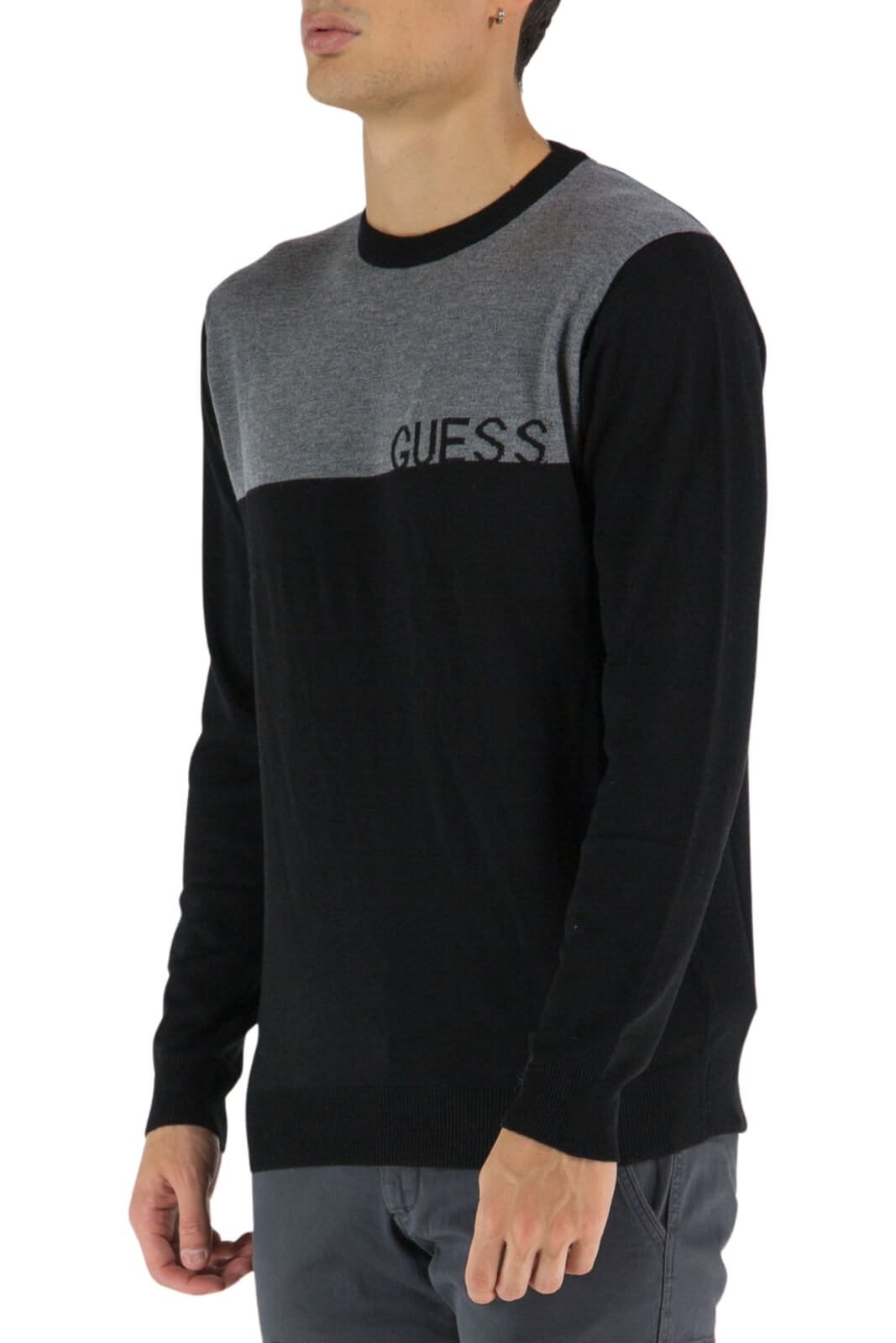 Guess Men's Color Block Sweater