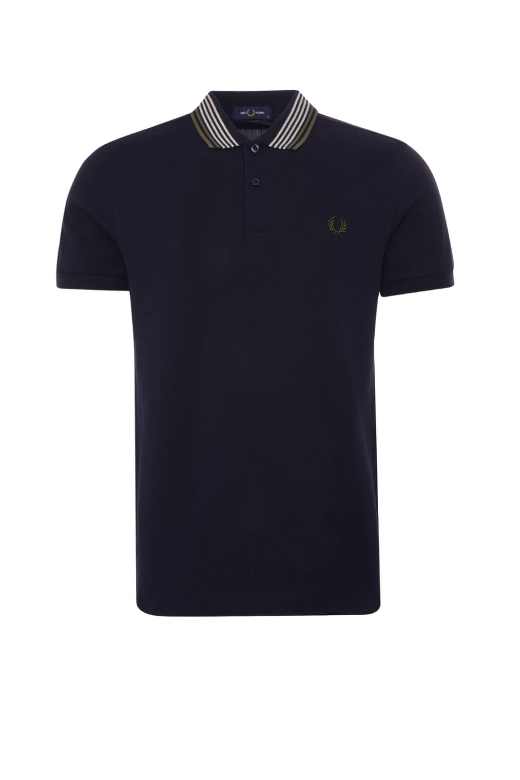 Fred Perry Men's Striped Collar Polo