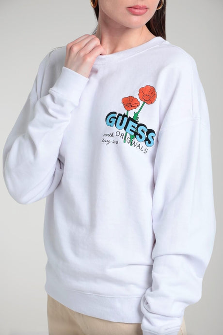 Sudadera Guess para mujer con estampado gráfico doble