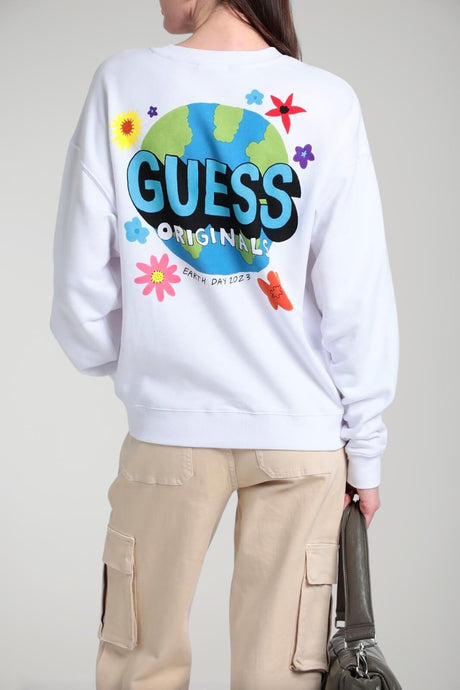 Sudadera Guess para mujer con estampado gráfico doble