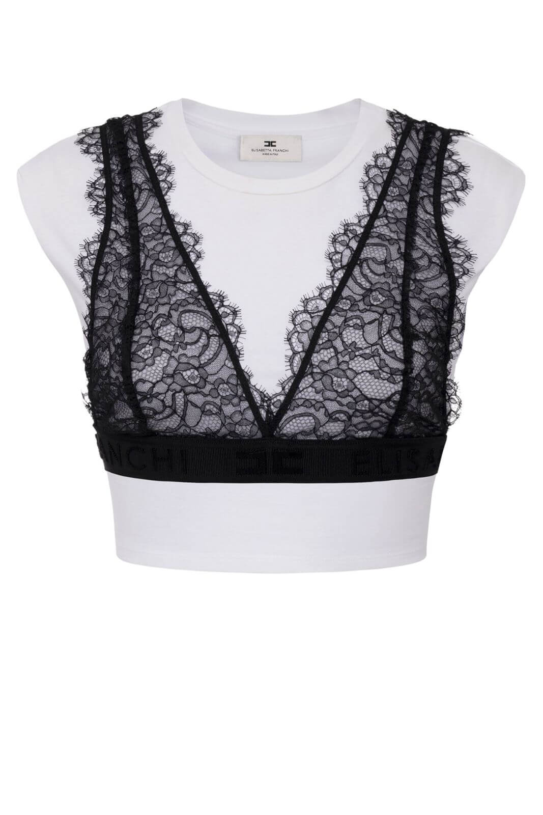 Elisabetta Franchi Women's Jersey T-Shirt with Bralette