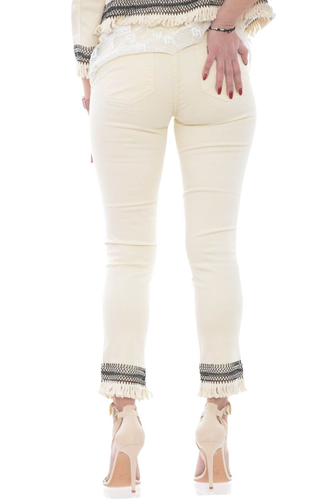 Liu Jo women's skinny jeans with fringes